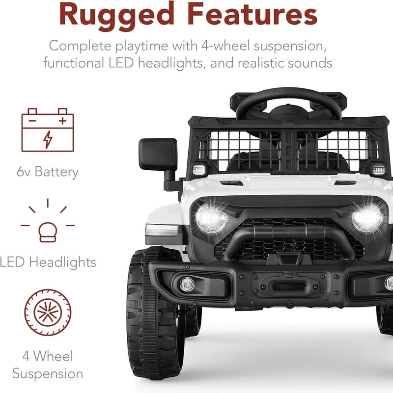 Carro Eléctrico para Niños de 3 a 5 Años con Luces para Montar y Conducir Magic Cars 7