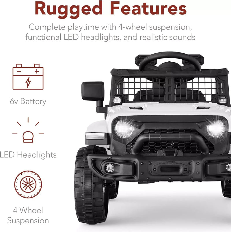 Coche Eléctrico Para Niños De 3 a 5 Años Con Luces Para Montar y Conducir Magic Cars 5