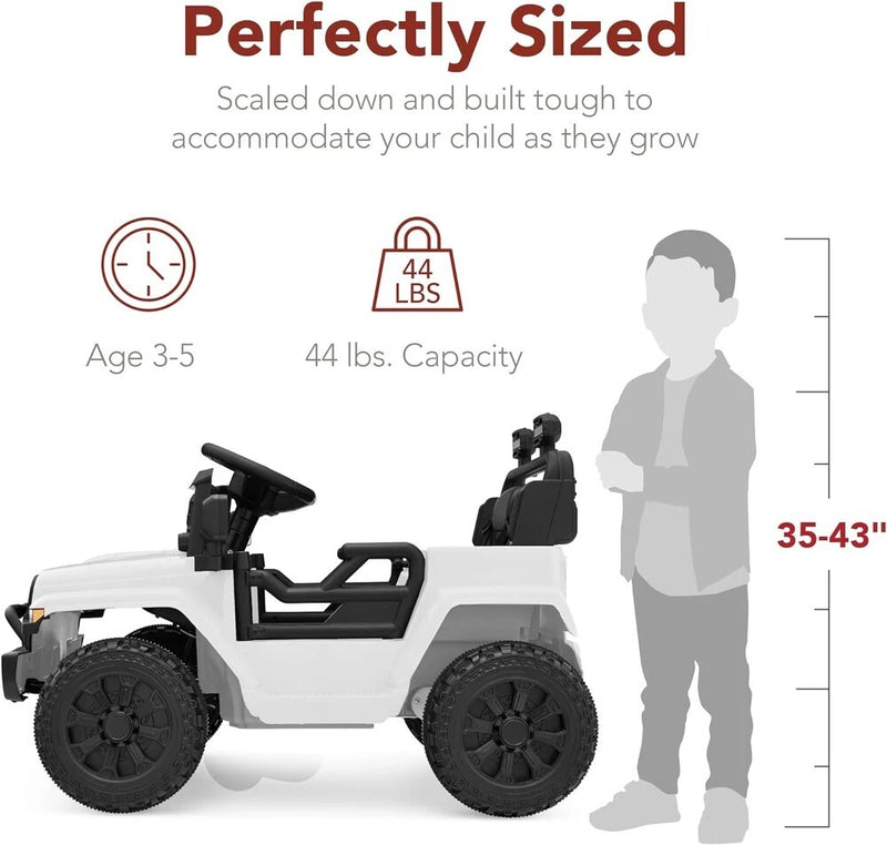 Coche eléctrico para niños de 3 a 5 años con luces, para montar y conducir Magic Cars 1