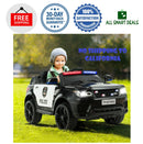 Electric Police Car for Kids 12V Rechargeable Battery with Sounds, Music, and Bluetooth Magic Cars 0