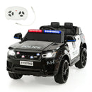 Electric Police Car for Kids 12V Rechargeable Battery with Sounds, Music, and Bluetooth Magic Cars 10