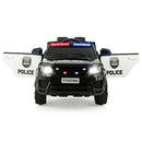 Electric Police Car for Kids 12V Rechargeable Battery with Sounds, Music, and Bluetooth Magic Cars 2