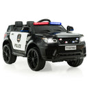 Electric Police Car for Kids 12V Rechargeable Battery with Sounds, Music, and Bluetooth Magic Cars 3