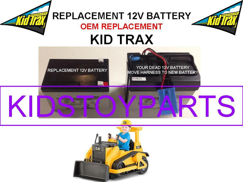 12 Volt Rechargeable Battery Replacement for Kid Trax Bulldozer Toy Magic Cars Variant 0