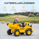 12V Electric Ride-On Excavator with Remote Control, Licensed Yellow Model Magic Cars 4