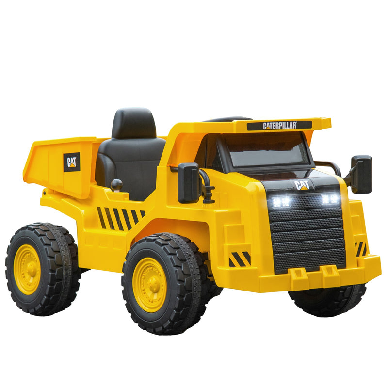 12V Electric Ride-On Excavator with Remote Control, Yellow, Licensed Design Magic Cars 3