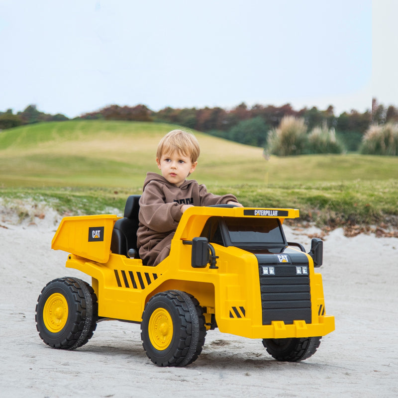 12V Electric Ride-On Excavator with Remote Control, Yellow, Licensed Design Magic Cars 8