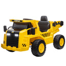 12V Electric Ride-On Excavator with Remote Control, Licensed Yellow Model Magic Cars Variant 0