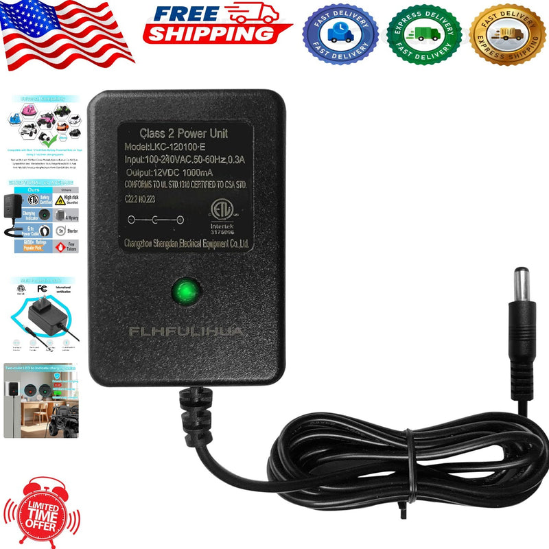 Certified 12V Charger for Kids Ride-On Cars Safe and Efficient Magic Cars Variant 0