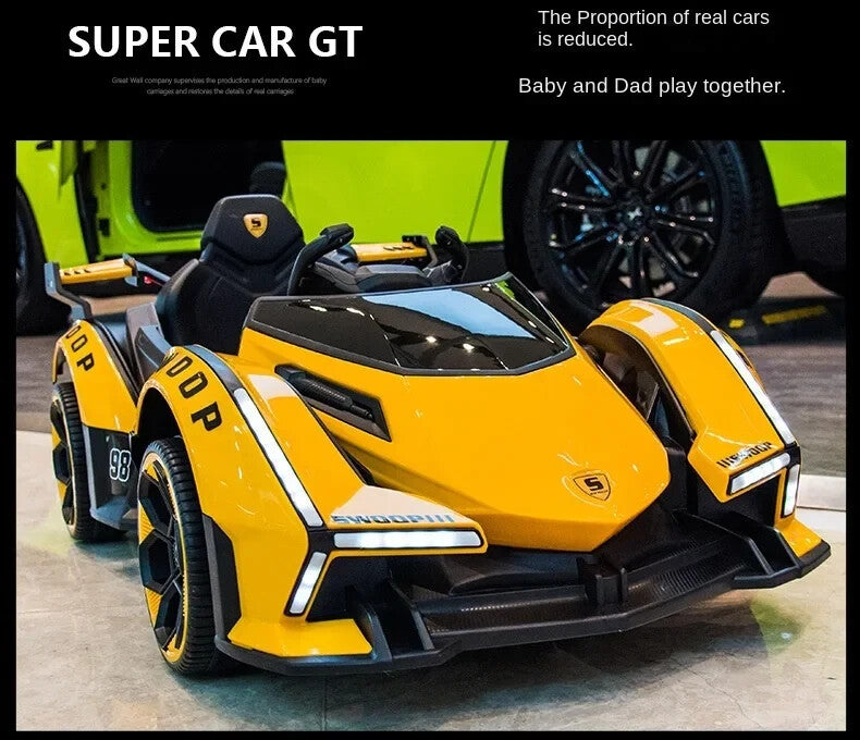 12V Rechargeable Four-Wheel Drive Electric Ride-On Car for Boys and Girls Magic Cars 7