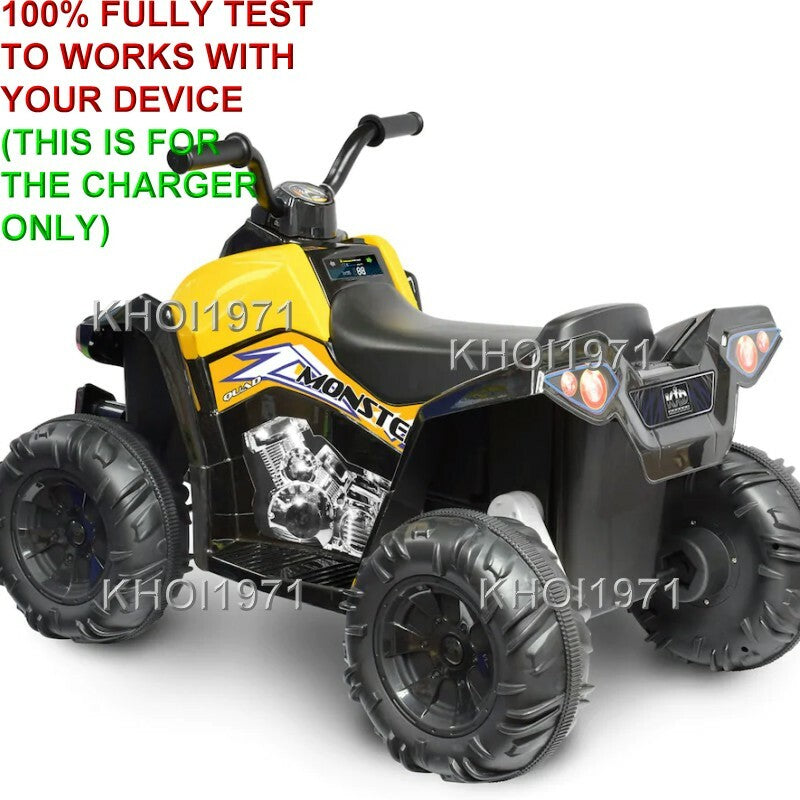 12V AC Charger Adapter for Kid Motorz Quad Monster Ride-On Toy Magic Cars 2