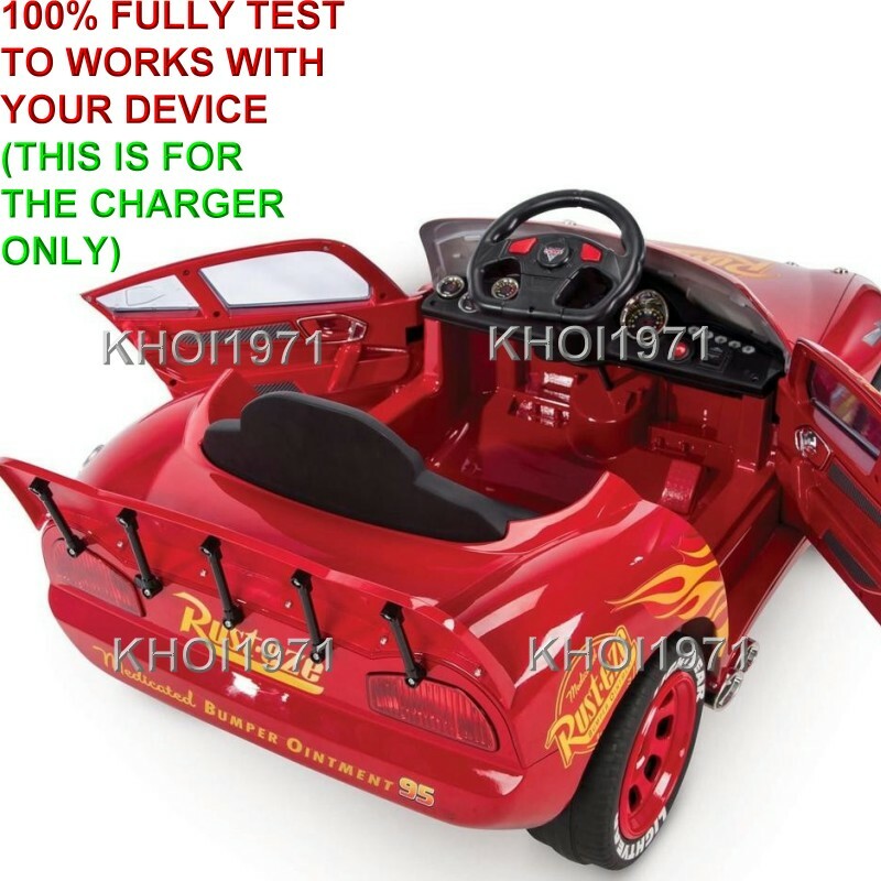 AC Charger Adapter for Huffy Disney Pixar Cars 3 Lightning McQueen Ride-On Vehicle Magic Cars 2