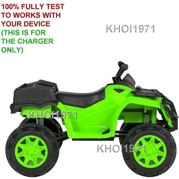 AC Charger Adapter for ATV Quad 4-Wheel Suspension Ride-On Vehicle Magic Cars 2