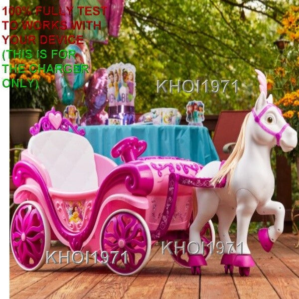 AC Adapter Charger for Disney Princess Royal Horse Carriage Ride-On Toy Model 17318 Magic Cars 1