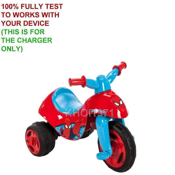 Dual Power AC Charger Adapter for Marvel Spider-Man Ride-On Toy Model 17506 Magic Cars 1