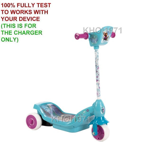 Dual Power AC Charger Adapter for Huffy Disney Frozen Ride-On Scooter Model 18885 Magic Cars 1