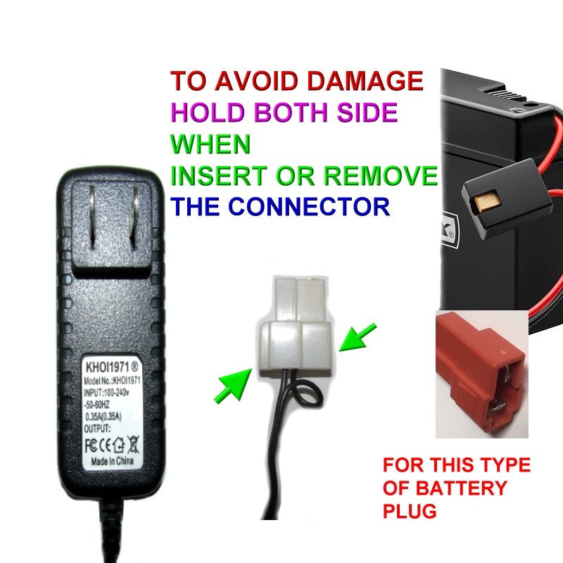 AC Charger Adapter for KT1016TGB Pacific Cycle Disney Cars Lightning McQueen Toy Magic Cars Variant 0