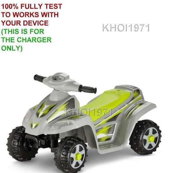 AC Adapter Charger for KT1179TR KidTrax Moto Trax Toddler Quad Ride-On Toy Magic Cars 1