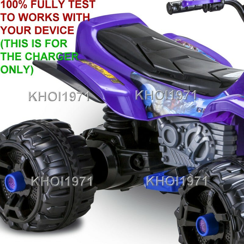 AC Adapter Charger for KT1326WMi KidTrax Guardians of the Galaxy ATV Ride-On Vehicle Magic Cars 3