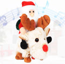 Delightful Santa on Reindeer Plush Toy - Festive Musical Decor for Children Magic Cars 2