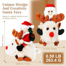 Delightful Santa on Reindeer Plush Toy - Festive Musical Decor for Children Magic Cars 3