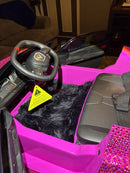 Pink Rhinestone Chevrolet Corvette Ride-On Toy Car with Lights and Music Magic Cars 12