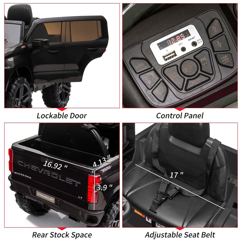 Chevrolet Silverado 12V Electric Ride-On Truck for Kids Magic Cars 4