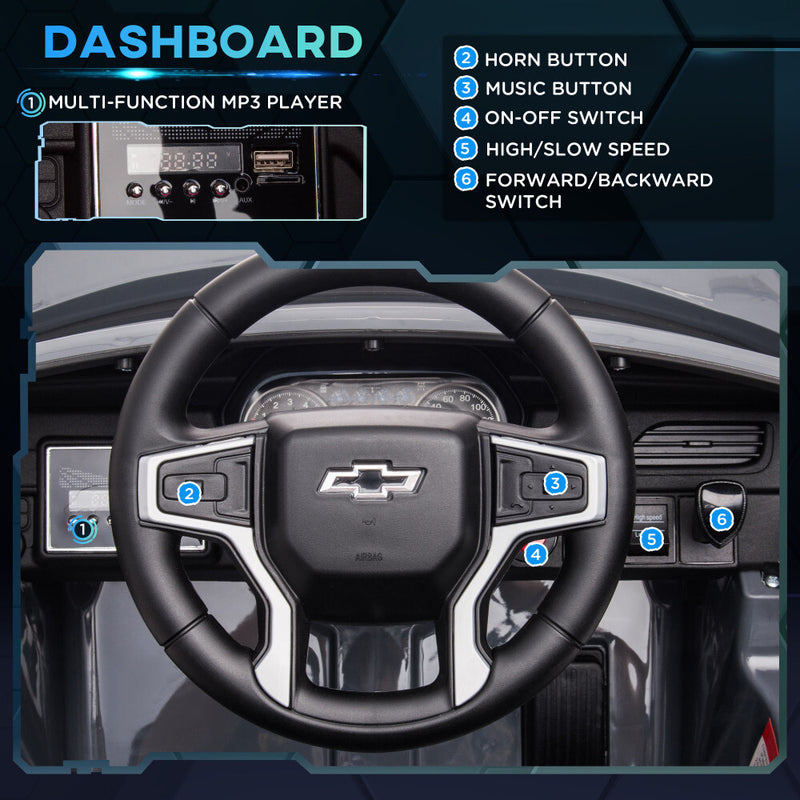 Licensed Chevrolet Tahoe 12V Battery-Powered Electric Ride-On Car for Kids Magic Cars 7