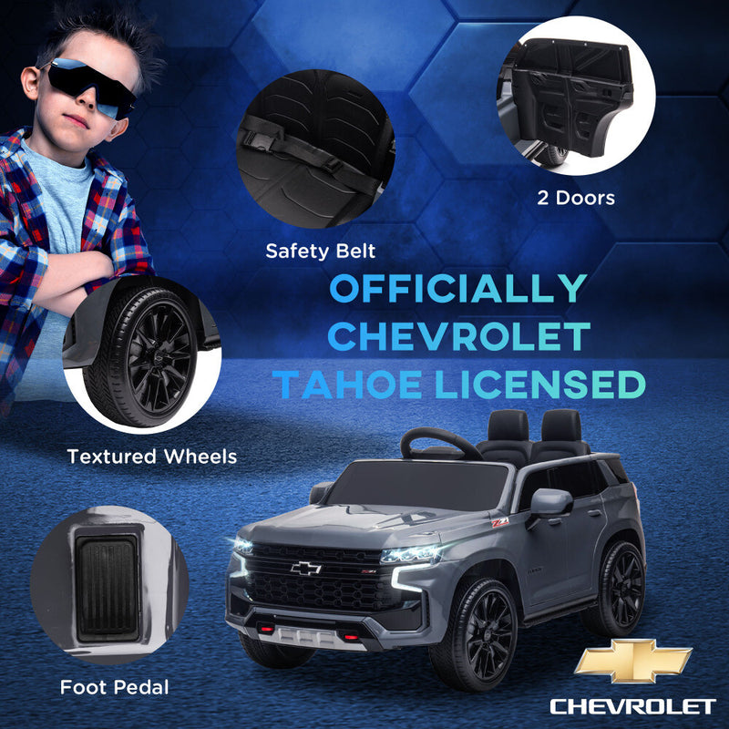 Licensed Chevrolet Tahoe 12V Battery-Powered Electric Ride-On Car for Kids Magic Cars 8