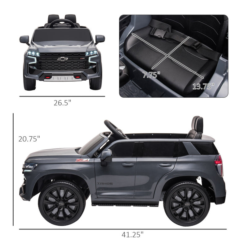 Licensed Chevrolet Tahoe 12V Battery-Powered Electric Ride-On Car for Kids Magic Cars 9