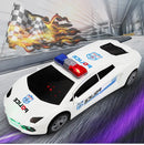360° Rotating Blue Police Electric Toy Car with Cool Lights and Sounds Magic Cars 4