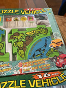Dinosaur Land and Ladybug Puzzle Vehicles Set, 16 Pieces Magic Cars 2