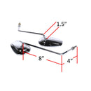Chrome Long Mirror Set for Royal Alloy GT150 & GP300 - image 4