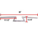 Chrome Z-Bars for Wide 7/8" Universal Handlebars - image 2