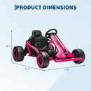 24V Electric Go Kart for Kids - 8 MPH Racing Car with Dual Motors for Ages 6-8