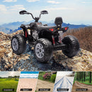 24V Electric 2-Passenger Kids ATV with Remote Control and Knee Pads