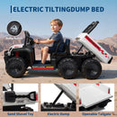 24V 4WD Off-Road Electric Ride-On Dump Truck for Kids - Dual-Seater with Remote Control