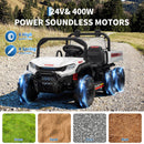 24V 4WD Off-Road Electric Ride-On Dump Truck for Kids - Dual-Seater with Remote Control