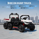 24V 4WD Off-Road Electric Ride-On Dump Truck for Kids - Dual-Seater with Remote Control