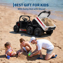 24V 4WD Off-Road Electric Ride-On Dump Truck for Kids - Dual-Seater with Remote Control