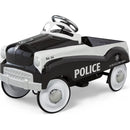 Vintage Police Cruiser Pedal Toy for Children - Black Steel Design Magic Cars Variant 0