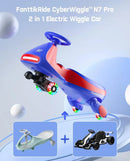 Coche eléctrico Wiggle 12V N7 Pro con pedal y batería recargable Magic Cars 2