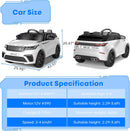 Coche eléctrico para niños de 4 a 8 años, Land Rover Ride de 12V con licencia oficial Magic Cars 4