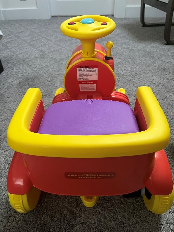 Cocomelon Motorized Ride-On Train for Toddlers - New Without Box Magic Cars 4