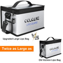 Large Fireproof Lipo Bag (11.0 x 8.0 x 6.5 inches) - Silver Magic Cars 3