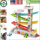 Colorful Toddler Car Ramp Racer Set with 4 Cars Educational Toy for Ages 1-3 Magic Cars Variant 0