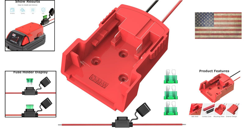 Compact 18V Adapter with Waterproof Fuse for Safe Power and DIY Projects Magic Cars 1