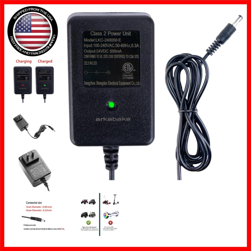 Compact 24V Charger for Electric Ride-On Cars with Overcurrent Protection Magic Cars Variant 0