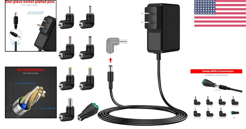 Compact 6V Battery Charger Wall-Mountable for Kid Trax and Huffy Ride-On Toys Magic Cars 1