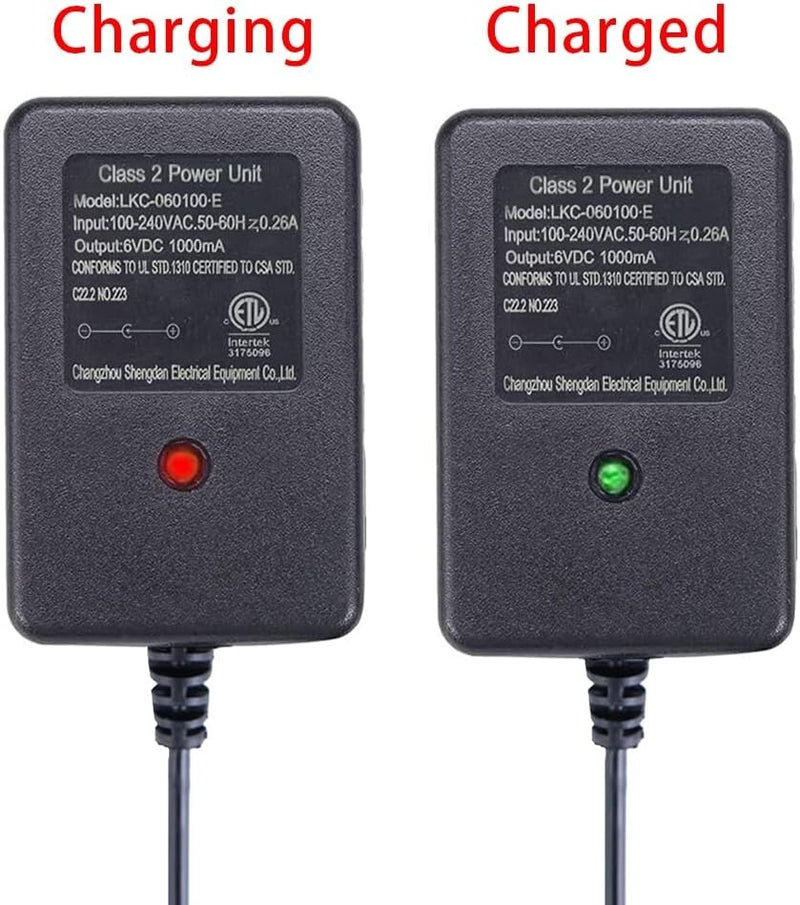 Compact 6V Battery Charger for Kids' Ride-On Electric Cars Universal Fit Magic Cars 3